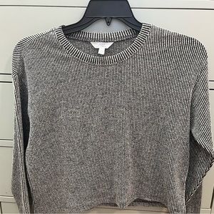 Time and Tru Light Sweater Top Striped